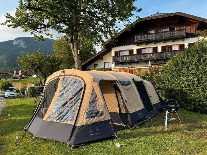 [Bardani Royal Prestige]  [400 RSC] [Luxe Tunneltent Beige ], Caravans en Kamperen, Tenten, tot en met 5, Zo goed als nieuw, Ophalen