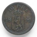 Noorwegen 10 Øre 1899, Postzegels en Munten, Ophalen of Verzenden, Overige landen, Losse munt