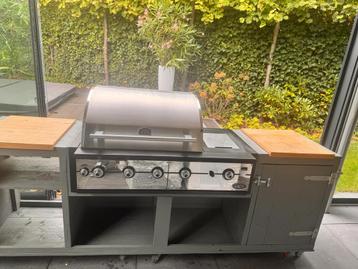 Boretti barbecue met steigerhouten meubel beschikbaar voor biedingen