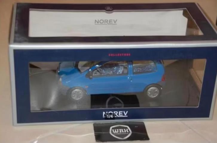 SALE !! 1:18 RENAULT TWINGO 1995 cyan blue Norev 185295 WRH, Hobby en Vrije tijd, Modelauto's | 1:18, Zo goed als nieuw, Auto