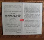 WW2 bidprentje België Kapitein .Comm - Concentratiekamp Dora, Ophalen of Verzenden, Bidprentje
