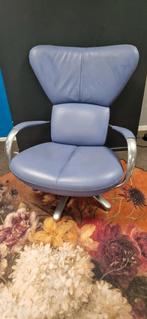 Leolux draaifauteuil, Huis en Inrichting, Fauteuils, Ophalen, Gebruikt, Minder dan 75 cm, Leer