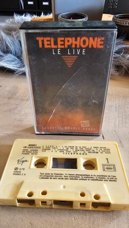 Telephone - Le Live cassettebandje, Cd's en Dvd's, Cassettebandjes, Gebruikt, Origineel, Pop, 1 bandje, Ophalen of Verzenden