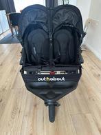 OutnAbout Black Duo Kinderwagen Twin Stroller Inklapbaar, Kinderen en Baby's, Ophalen of Verzenden, Zo goed als nieuw, Overige merken