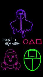 DIVERSE LED NEON SIGN - SQUID GAME, Niet ingevuld, Lichtbak of (neon) lamp, Niet ingevuld, Nieuw