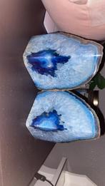 Blauwe Agaat Geode 1,7kilo, Huis en Inrichting, Woonaccessoires | Overige, Verzenden, Zo goed als nieuw