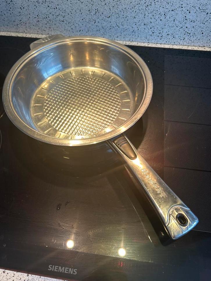 BergHOFF RVS Koekenpan - Inductie Geschikt, Huis en Inrichting, Keuken | Potten en Pannen, Gebruikt, Koekenpan of Braadpan, Rvs
