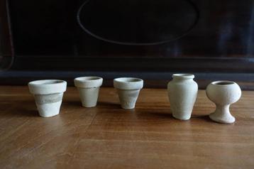 matte minatuur terracotta kruikjes - bloemsierkunst v.a.1,50 beschikbaar voor biedingen