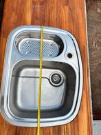 Teak Werkblad met Miele Inductie Kookplaat, Ophalen, Gebruikt, 100 tot 150 cm, Minder dan 100 cm