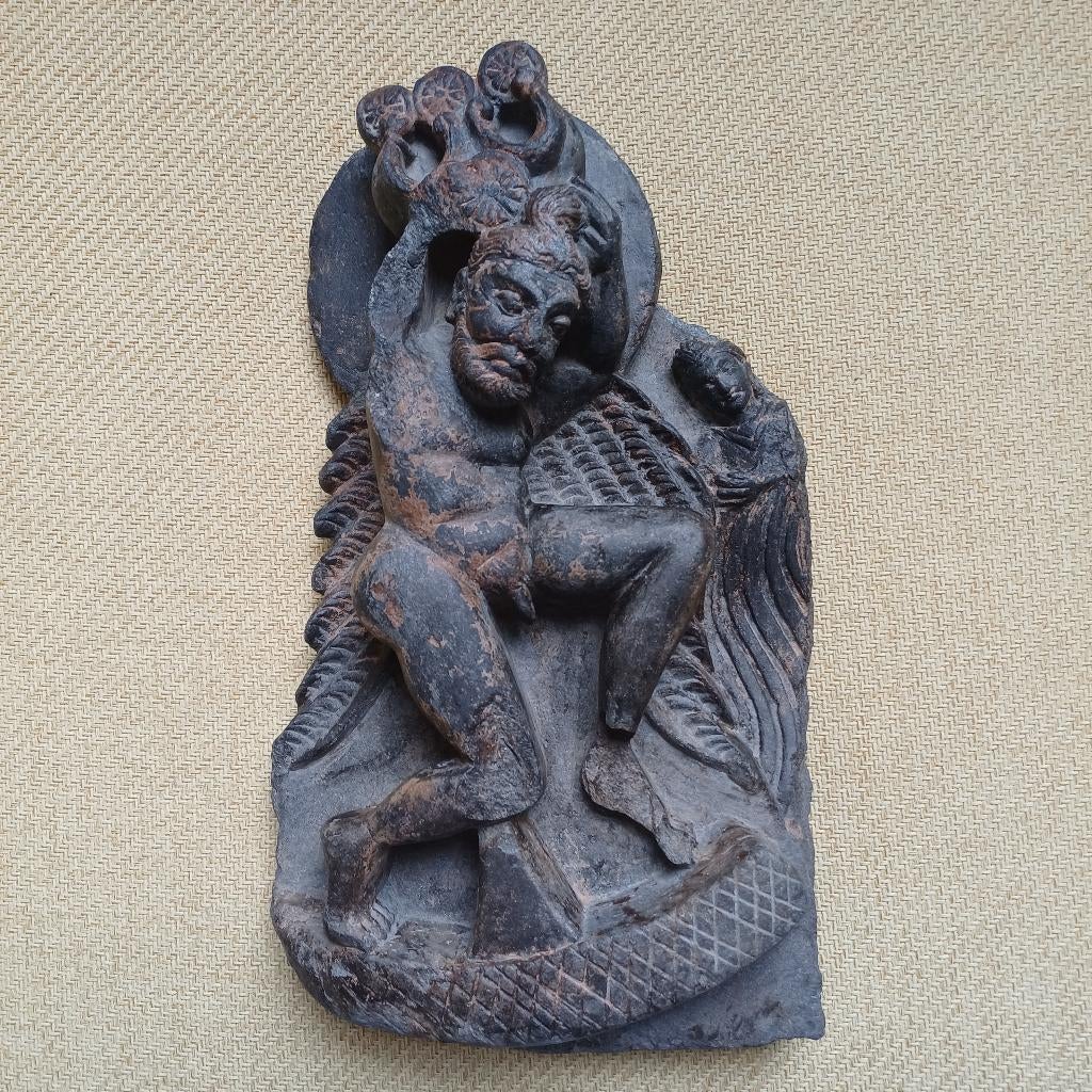 Gandhara Boedhistisch relief met Atlas en Bodhisattva, Ophalen of Verzenden