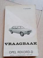 Vraagbaak Opel Rekord D, Ophalen