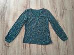 Prachtige groene overslag top gekleurde print Tranquillo, M., Kleding | Dames, Tops, Maat 38/40 (M), Onb, Ophalen of Verzenden