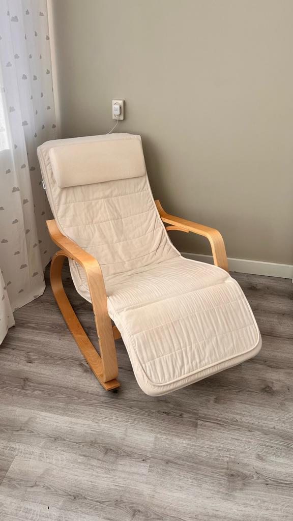 SONGMICS schommelstoel, Huis en Inrichting, Fauteuils, Gebruikt, Hout, 50 tot 75 cm, Minder dan 75 cm, Ophalen