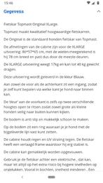 Honden kar XL Topmast voor achter de fiets, Ophalen