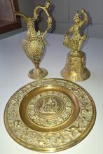 koperen mooi bewerkte set van 3, Antiek en Kunst, Ophalen of Verzenden, Koper