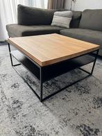 Massief eiken hout salon tafel, Huis en Inrichting, Tafels | Salontafels, Ophalen, 100 tot 150 cm, 50 tot 100 cm, Zo goed als nieuw