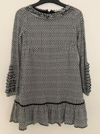 Polkadot jurk-zwart/wit-maat128, Meisje, Ophalen of Verzenden, Jurk of Rok, Nono