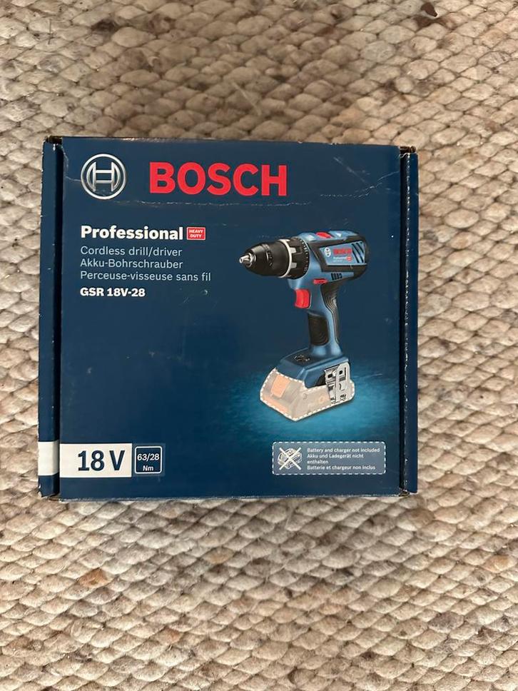 Nieuwe Bosch 18V Accuboormachine - Gezegeld!, Doe-het-zelf en Verbouw, Gereedschap | Boormachines, Nieuw, Boor- en Schroefmachine