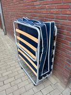 Opklapbed, Huis en Inrichting, Slaapkamer | Slaapbanken, Ophalen, Blauw, 190 cm of minder, Zo goed als nieuw