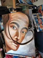 Salvador Dali Portret - Olieverf 60x80, Antiek en Kunst, Ophalen of Verzenden