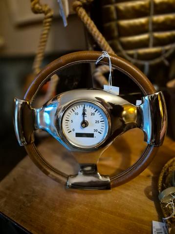Tafelklok Stuur Zilver met Nepleer beschikbaar voor biedingen