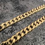 14k gouden ketting cuban schakel prachtig model 65cm