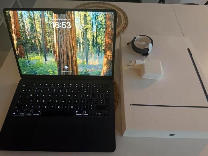 MacBook Air 13" M3 16GB - Zo goed als nieuw, Computers en Software, Apple Macbooks, Zo goed als nieuw, MacBook Air, 13 inch, 16 GB
