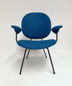 Opnieuw gestoffeerd Trienale fauteuil van W. Gispen, 1950’s, Huis en Inrichting, Fauteuils, Gebruikt, Minder dan 75 cm, Design