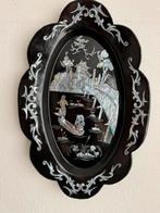 Groot Chinees wandpaneel met parelmoer, Antiek en Kunst, Ophalen of Verzenden