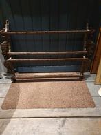 Antieke Houten Wandrek met Snijwerk, Antiek en Kunst, Ophalen of Verzenden