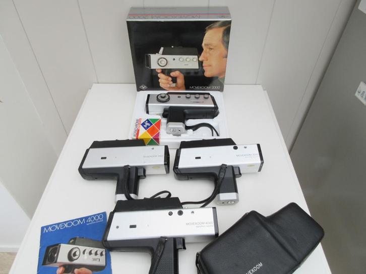 4 verschillende Super 8 cameras uit de 1000 serie jaren 1970, Verzamelen, Fotografica en Filmapparatuur, Filmcamera, 1960 tot 1980