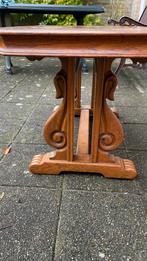 Houten Tafel met Mooie Details, Ophalen, Gebruikt, 100 tot 150 cm, Eikenhout