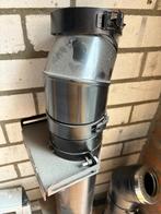 Dubbelwandige kachelpijp voor pelletkachel, Doe-het-zelf en Verbouw, Buizen en Afvoer, Ophalen, Bochten, 2 tot 4 meter, Aluminium