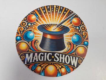 Prachtige ijzeren wandplaat magic show beschikbaar voor biedingen