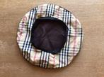 Vintage baret met Burberry look., Ophalen of Verzenden, Zo goed als nieuw