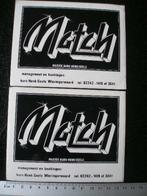 2x sticker Match muziek buro Henk Geels wieringerwaard, Verzenden, Zo goed als nieuw, Bedrijf of Vereniging