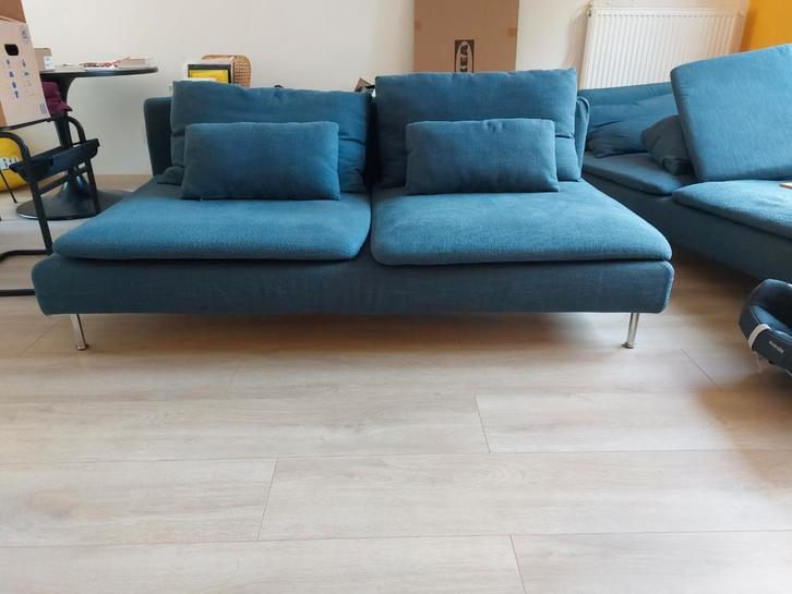 Soderhamn 3-zits teab, Huis en Inrichting, Banken | Bankstellen, Gebruikt, Driepersoons, 150 tot 200 cm, 75 tot 100 cm, Ophalen