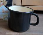 Vintage IKEA schenkkan pan zwart emaille diameter 12 cm, Ophalen of Verzenden, Gebruikt