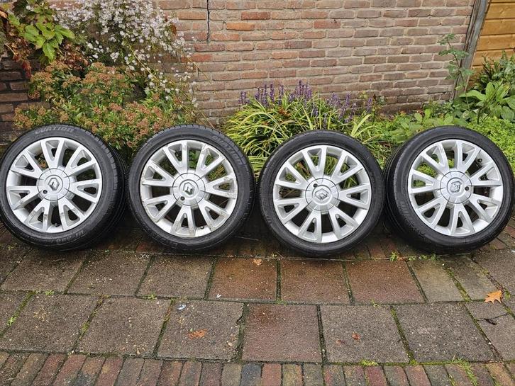 ✅️ 4x100 Originele Renault velgen met zomerbanden 16 inch, Auto-onderdelen, Banden en Velgen, Banden en Velgen, Zomerbanden, 16 inch