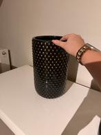 Zwarte vaas met gouden spikes - D18 H29cm, Ophalen, Nieuw, Zwart