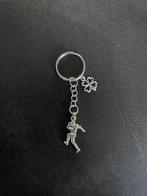Sleutelhanger hanger rugby speler, sport, klavertje 4, geluk, Ophalen of Verzenden, Nieuw, Sport