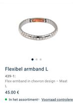 Energetix flexibele armband L en XL van € 45 voor € 32, Sieraden, Tassen en Uiterlijk, Ophalen of Verzenden, Nieuw, Zilver, Staal