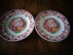 Petrus Regout dinerborden Orient (rond 1880), roze, 2 stuks, Antiek en Kunst, Antiek | Servies los, Ophalen of Verzenden