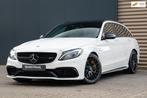 Mercedes-Benz C-klasse Estate AMG C63 S Pano | Burmester | S, Auto's, Achterwielaandrijving, Gebruikt, Wit, Leder