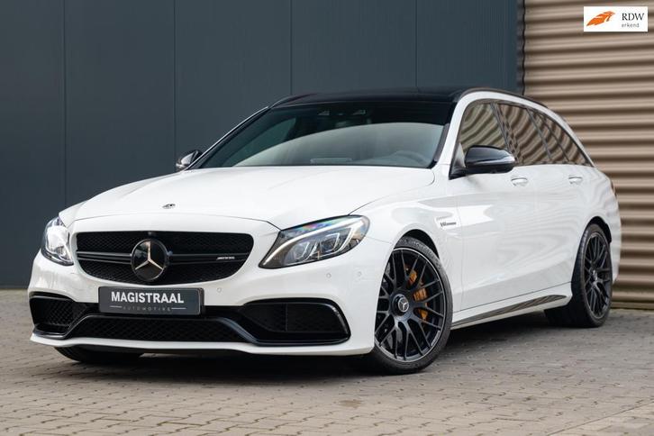 Mercedes-Benz C-klasse Estate AMG C63 S Pano | Burmester | S, Auto's, Mercedes-Benz, Bedrijf, Te koop, C-Klasse, 360° camera, ABS