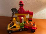 Lego Duplo Brandweer met Hijskraan en Auto, Ophalen, Zo goed als nieuw, Losse stenen, Lego