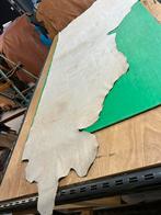 Naturel halve huid 1.5 mm dikte soepel en glad A-510, Leer of Kunstleer, Ophalen of Verzenden, Zo goed als nieuw, 30 tot 120 cm