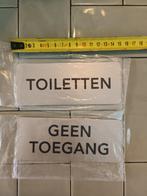 Deurbordjes / deur plaatjes Toiletten geen toegang, Huis en Inrichting, Nieuw, Ophalen