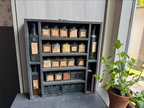 Kruiden en olie rek zwart hout Ghout meubels, Huis en Inrichting, Keuken | Keukenbenodigdheden, Zo goed als nieuw, Ophalen