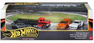 Hot Wheels Diorama GR Supra Datsun 240Z Porsche 934.5 Hauler beschikbaar voor biedingen